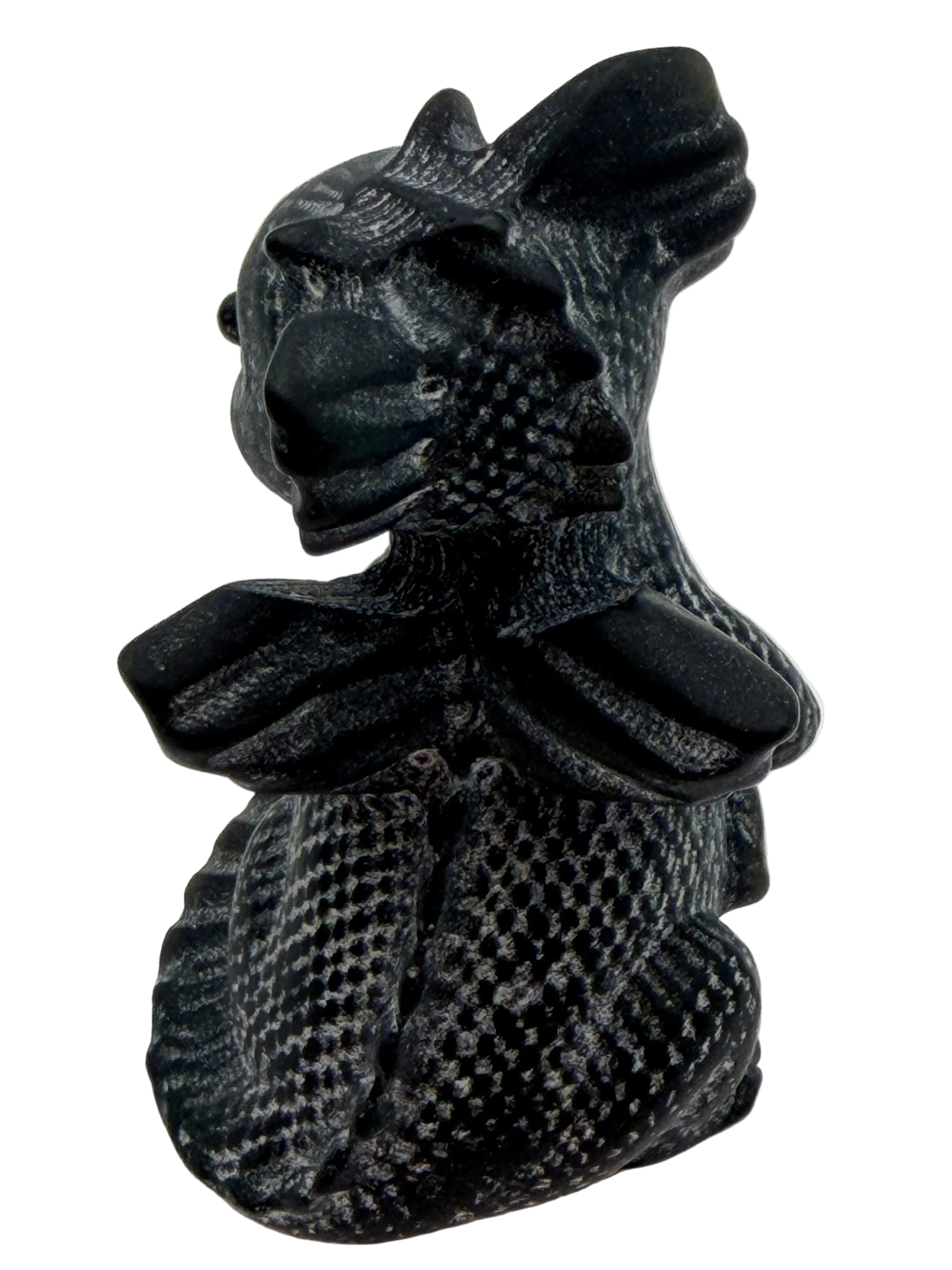 Black Obsidian Baby Dragon Carving – Protection Crystal