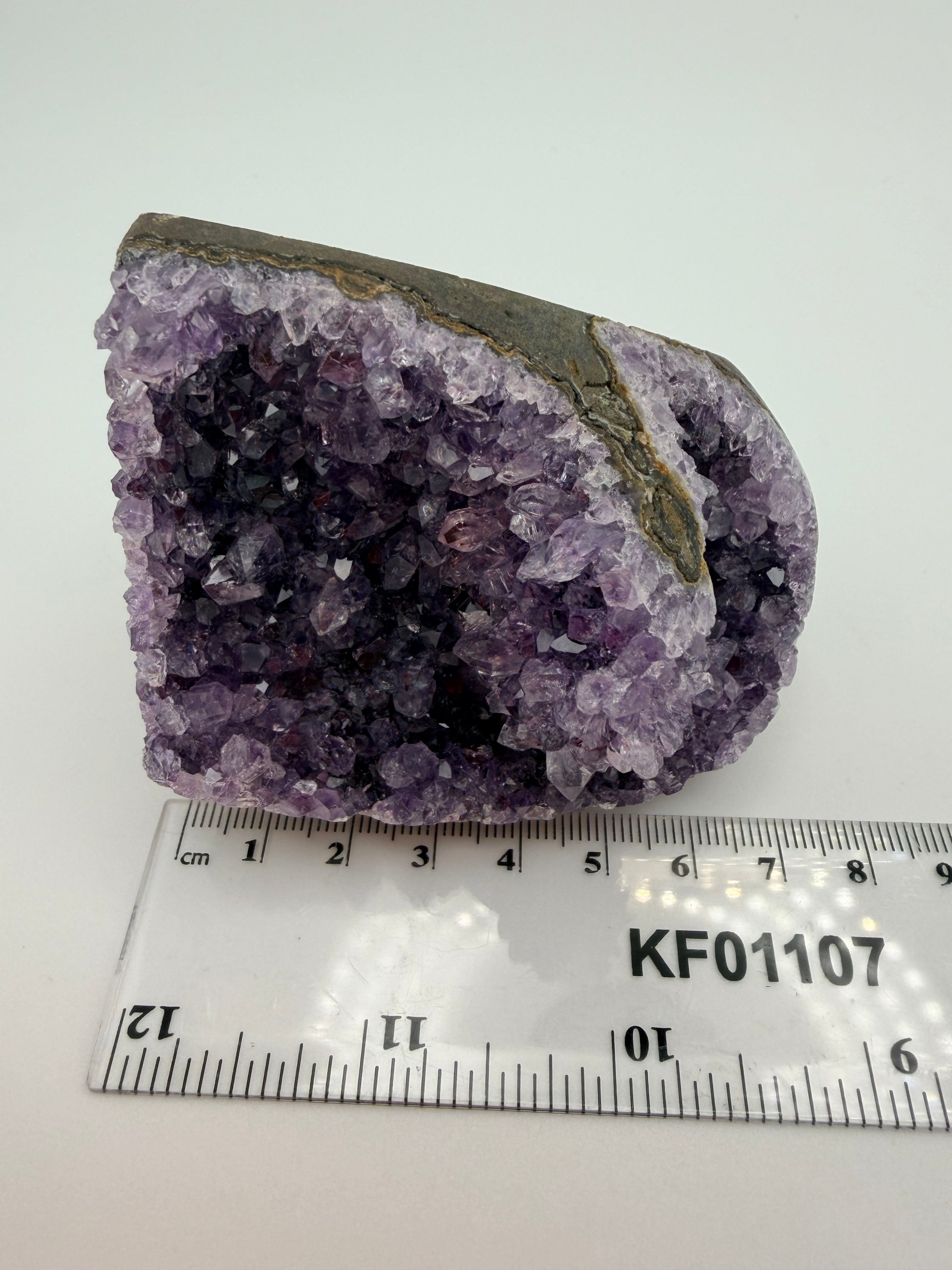 Amethyst Druzy Cluster Cut Base – Sparkling Purple Crystal (300g)