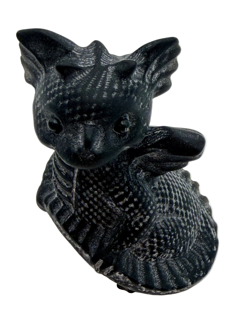 Black Obsidian Baby Dragon Carving – Protection Crystal