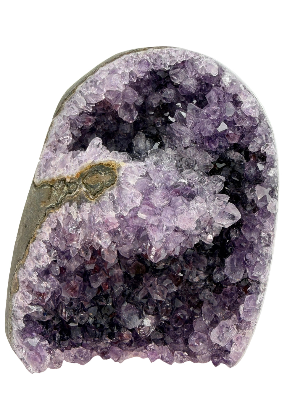 Amethyst Druzy Cluster Cut Base – Sparkling Purple Crystal (300g)