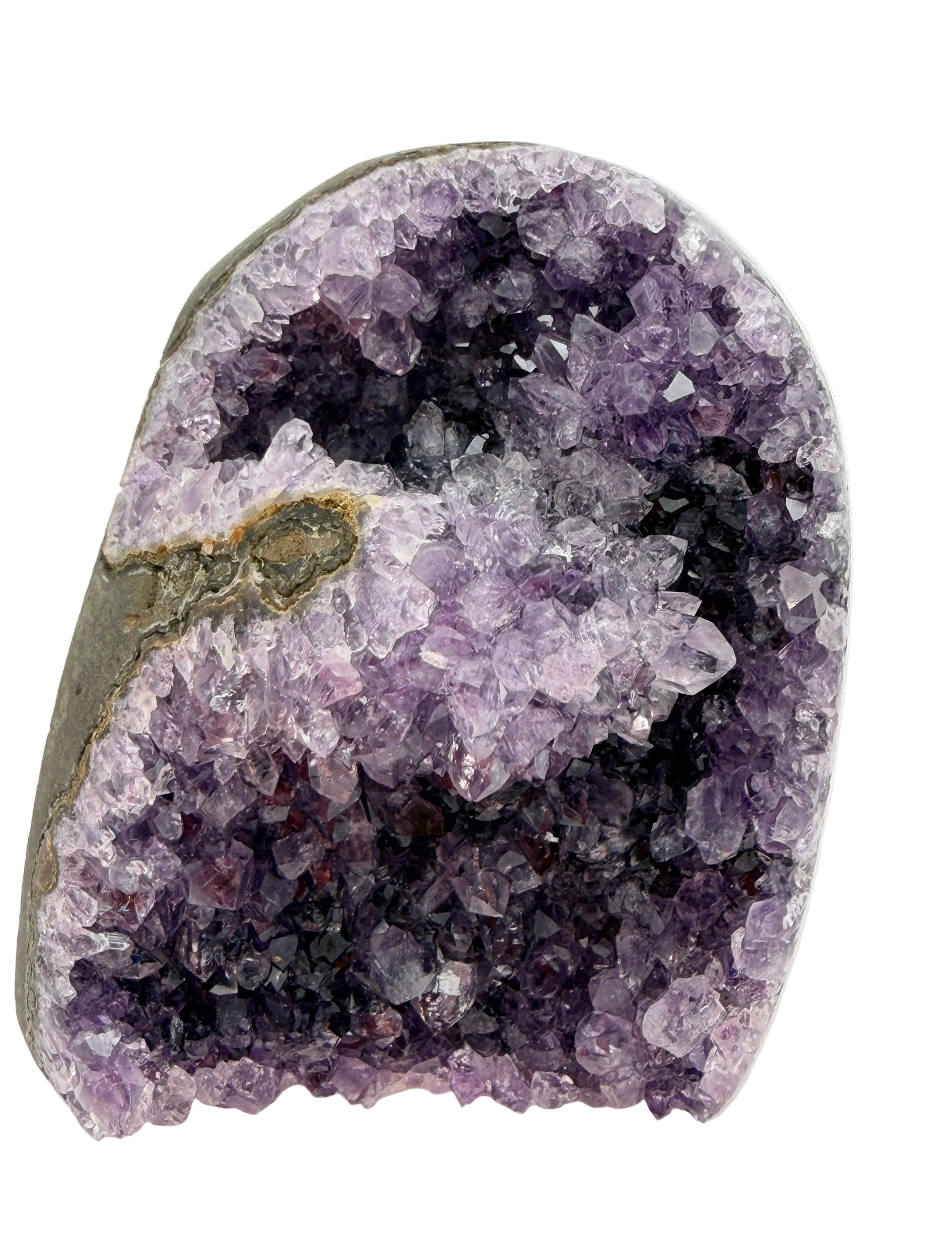 Amethyst Druzy Cluster Cut Base – Sparkling Purple Crystal (300g)