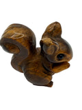 Tiger’s Eye Squirrel Carving
