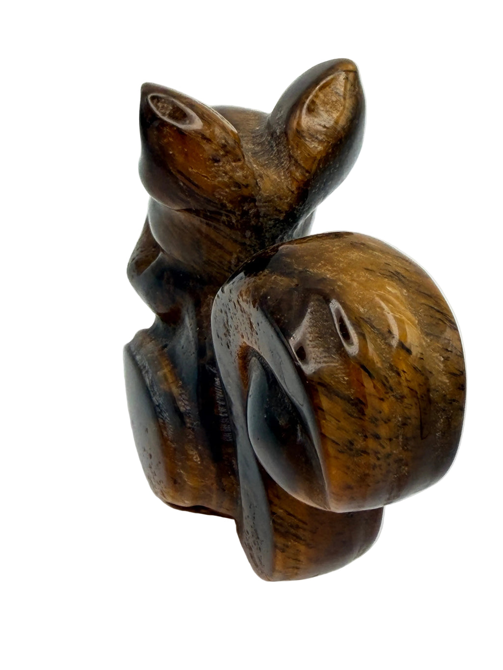 Tiger’s Eye Squirrel Carving