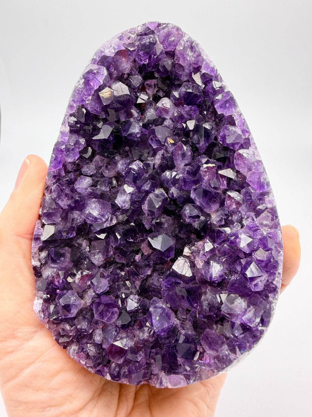 Amethyst Druzy Egg – Deep Purple Crystal Cluster (861g)