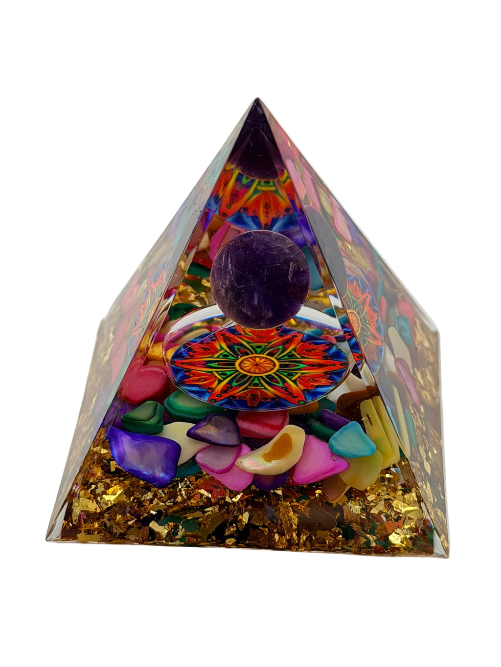 Rainbow Orgone Pyramid