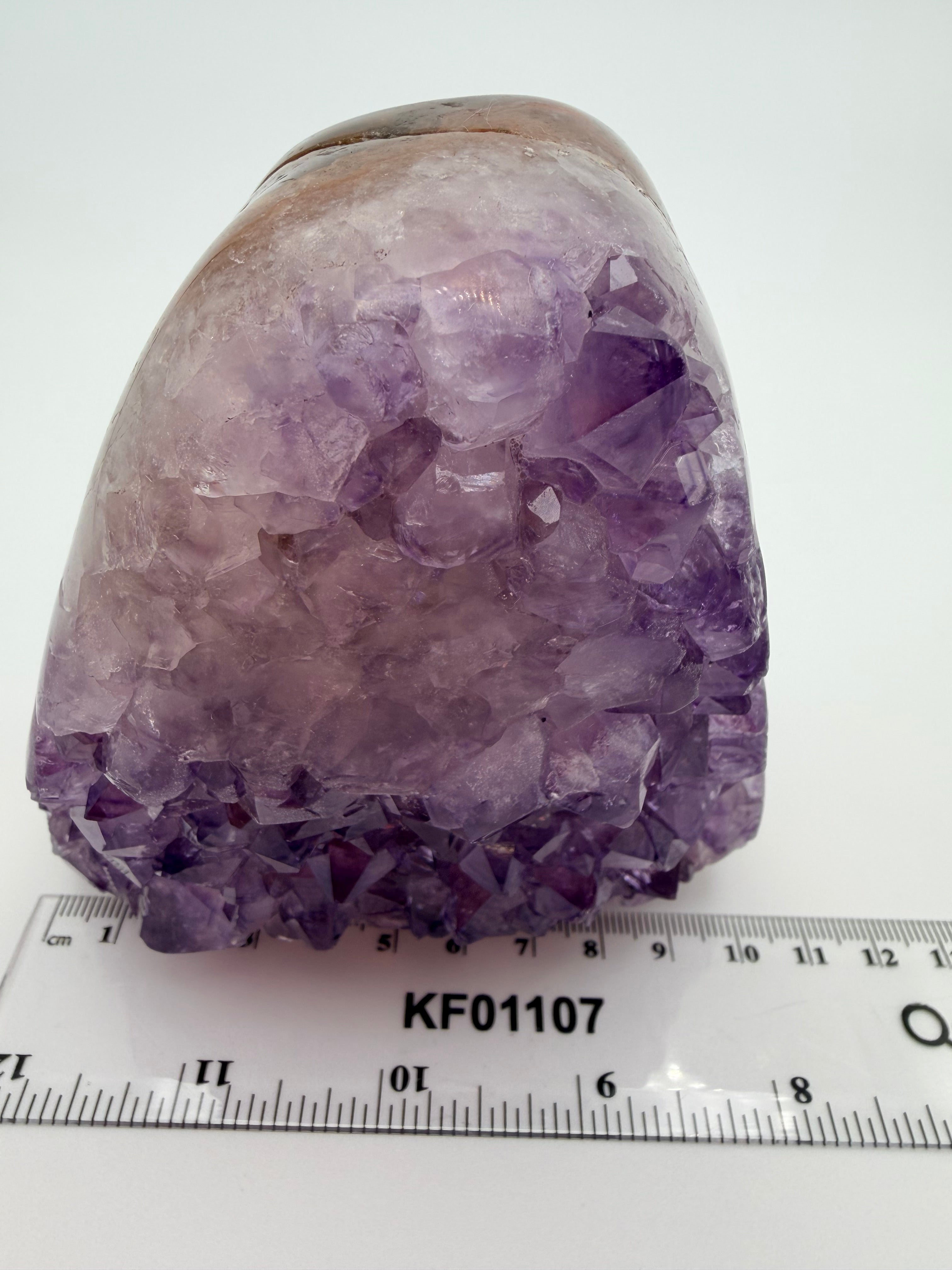 Amethyst Druzy Freeform – Polished & Raw Crystal Display (1.13kg)