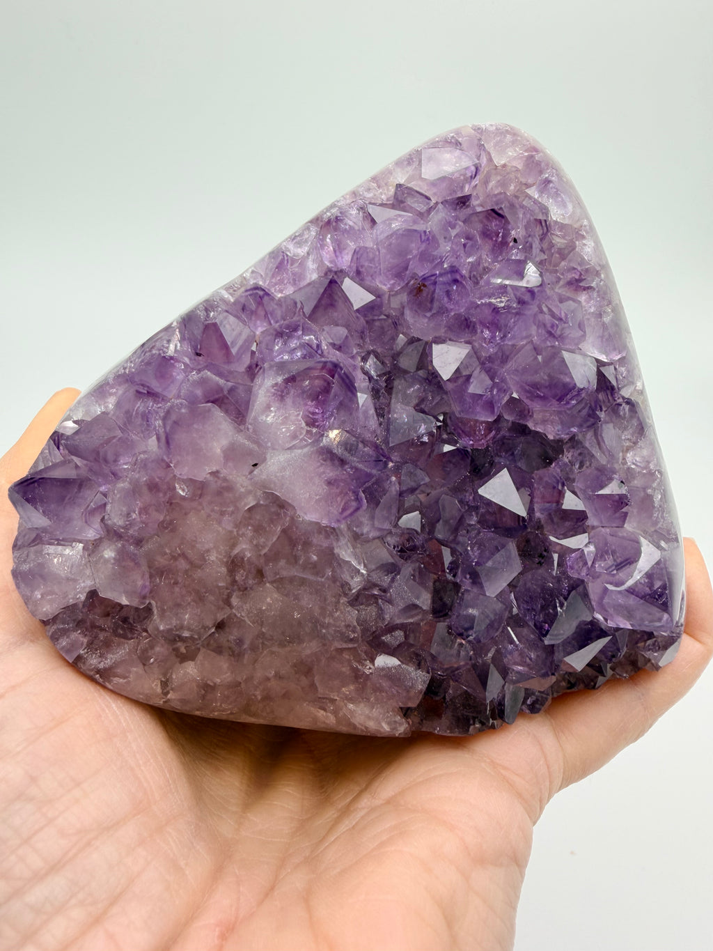 Amethyst Druzy Freeform – Polished & Raw Crystal Display (1.13kg)