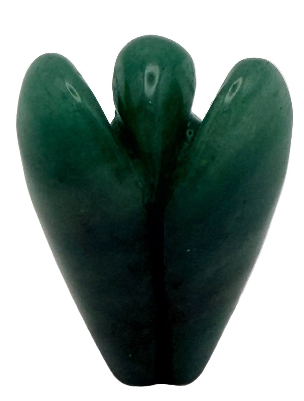 Green Aventurine Angel Carving – Handheld Crystal Guardian