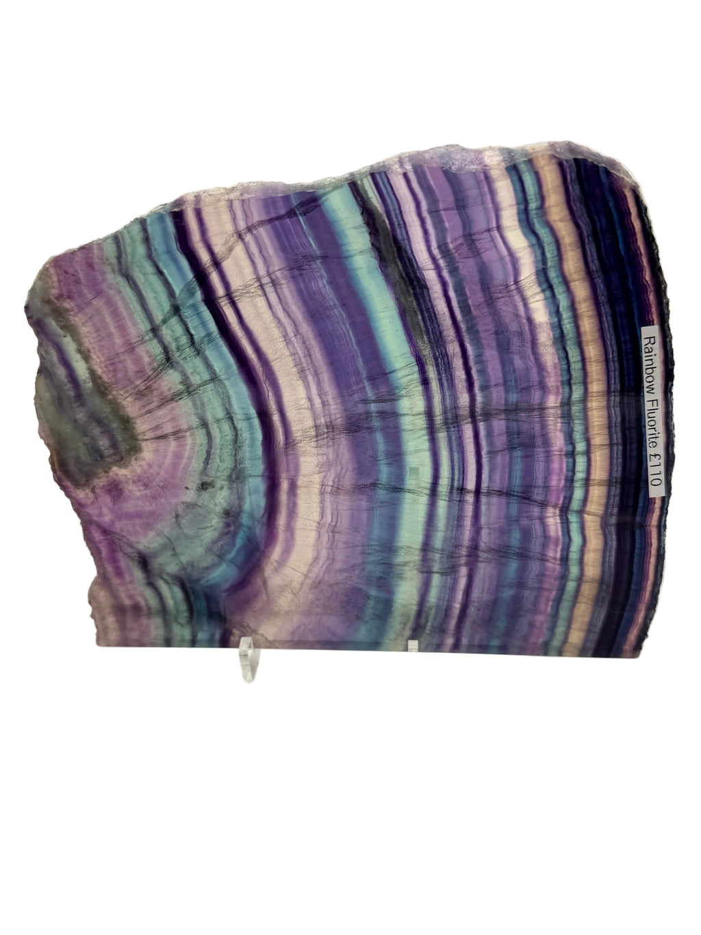 Rainbow Fluorite Slice 431g | Polished Fluorite Crystal UK