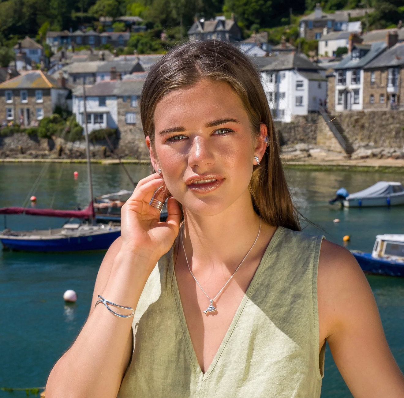 Porthmeor Dolphins Pendant