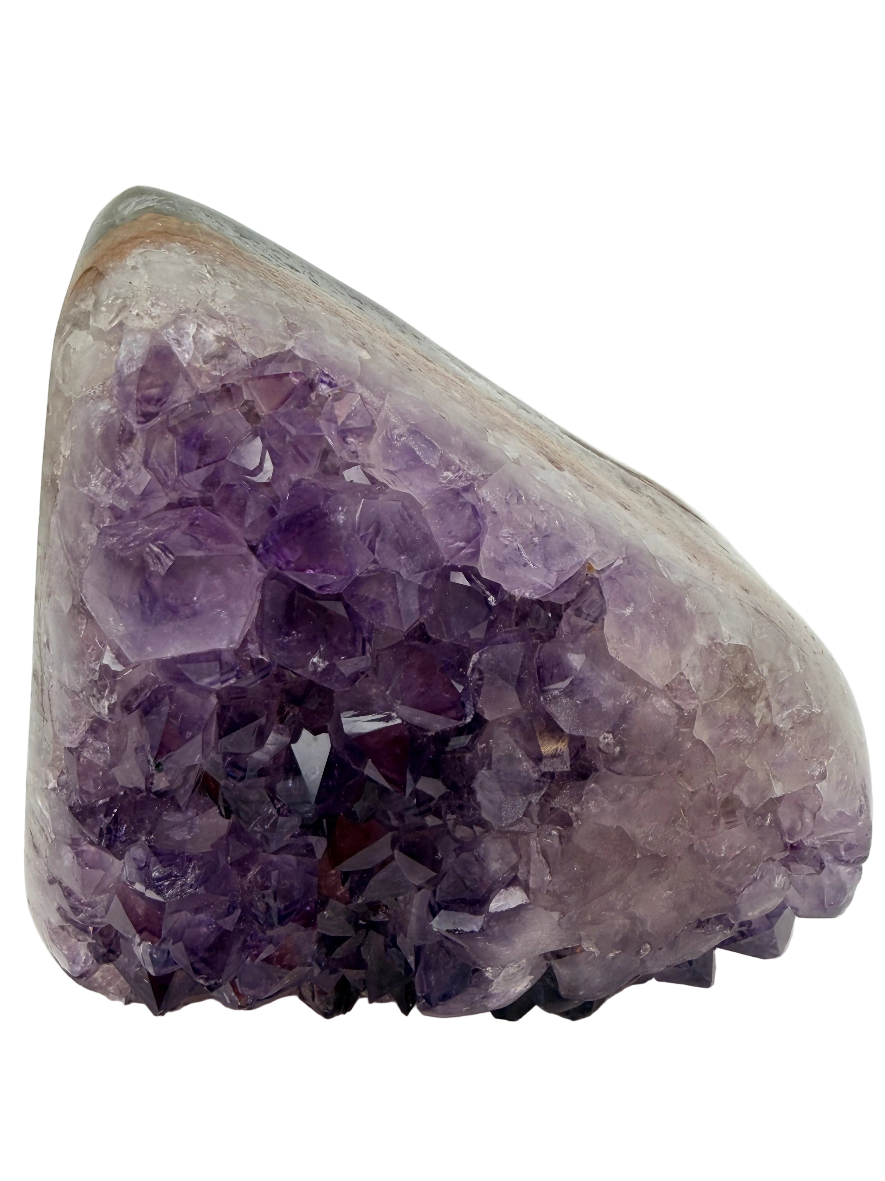 Amethyst Druzy Freeform – Polished & Raw Crystal Display (1.13kg)