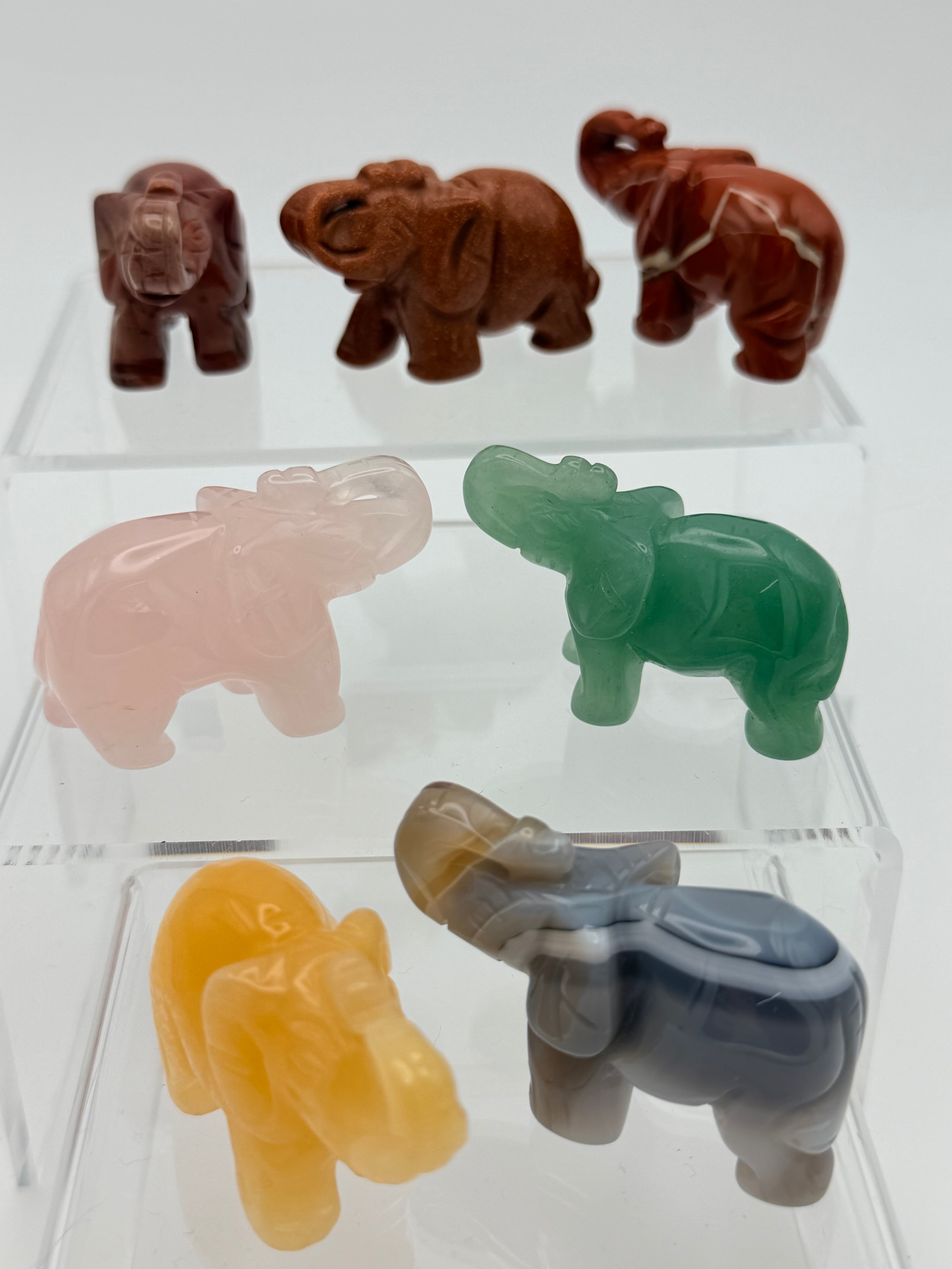 Red Jasper Elephant Carving – Hand-Carved Crystal Elephant | Den of Gems