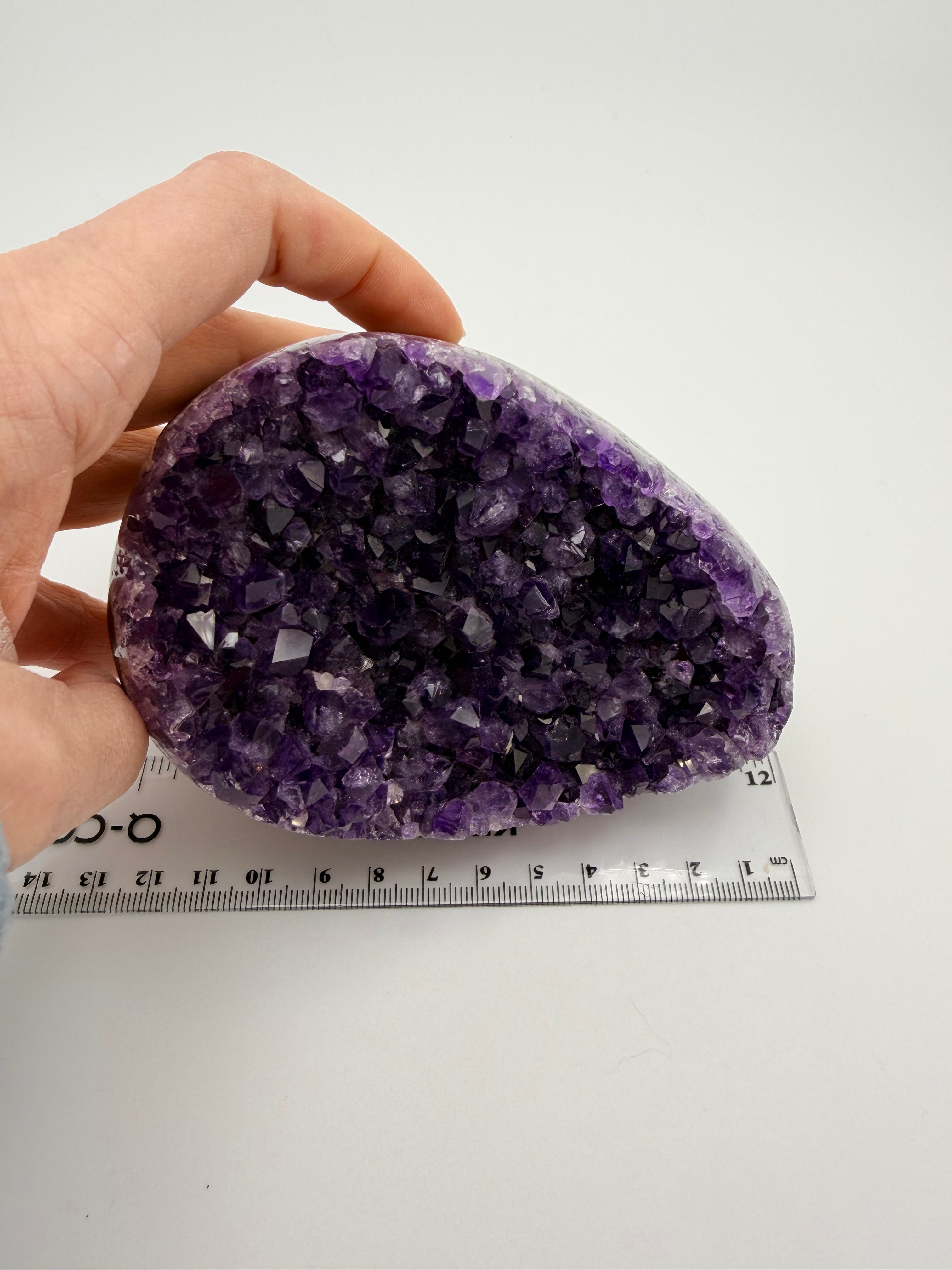 Amethyst Druzy Egg – Deep Purple Crystal Cluster (861g)
