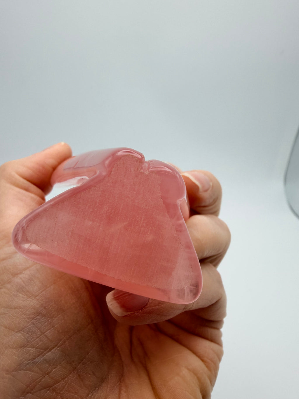 Large Rose Quartz Angel Carving – 213g Pink Crystal Angel | Healing Crystal Gift UK
