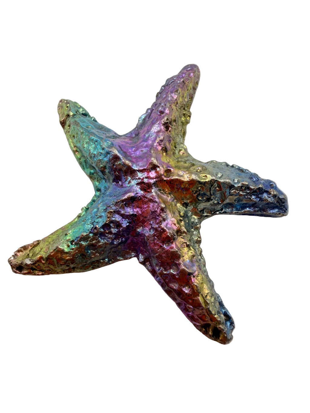 Bismuth Starfish Rainbow Metallic Decorative Crystal 26g