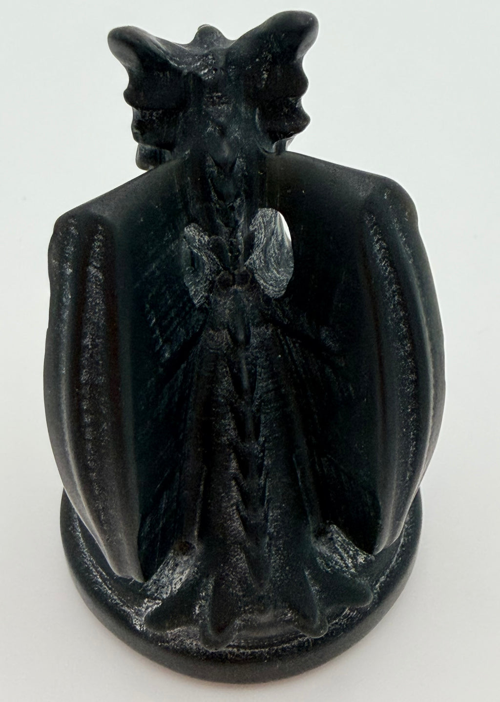 Black Obsidian Dragon Carving – Protective Crystal Dragon Figure