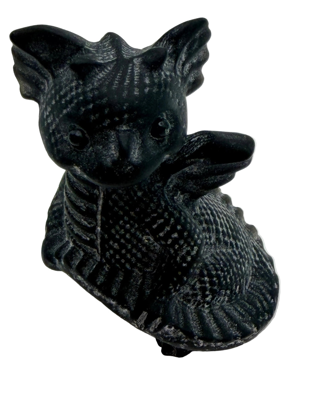 Black Obsidian Baby Dragon Carving – Protection Crystal