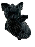 Black Obsidian Baby Dragon Carving – Protection Crystal