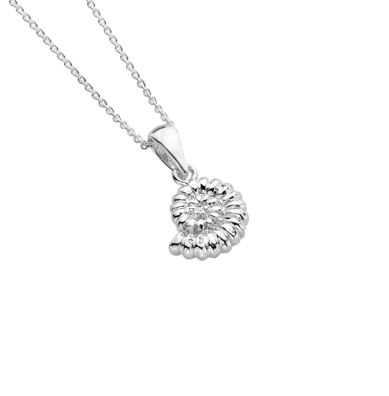 Sterling Silver Ammonite Pendant