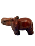 Red Jasper Elephant Carving – Hand-Carved Crystal Elephant | Den of Gems