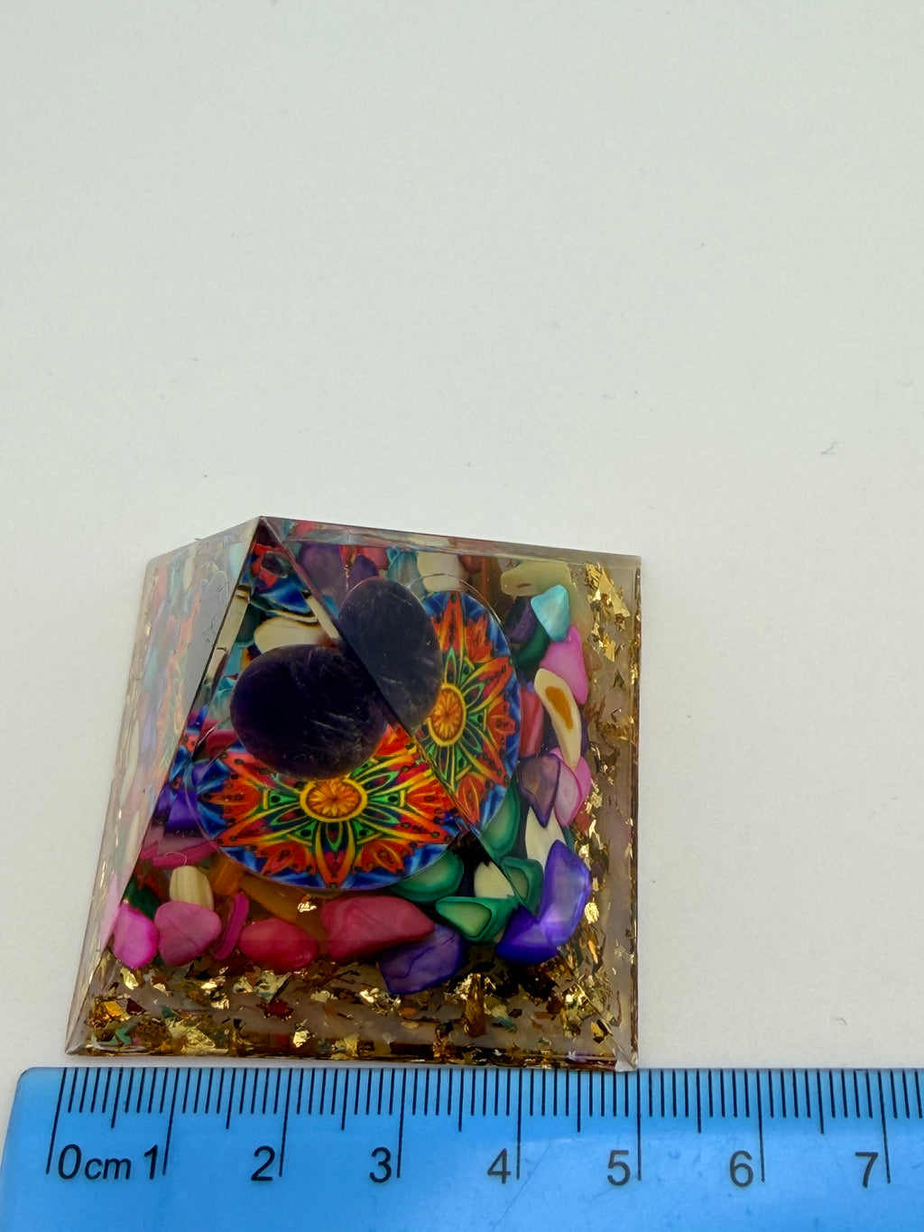 Rainbow Orgone Pyramid