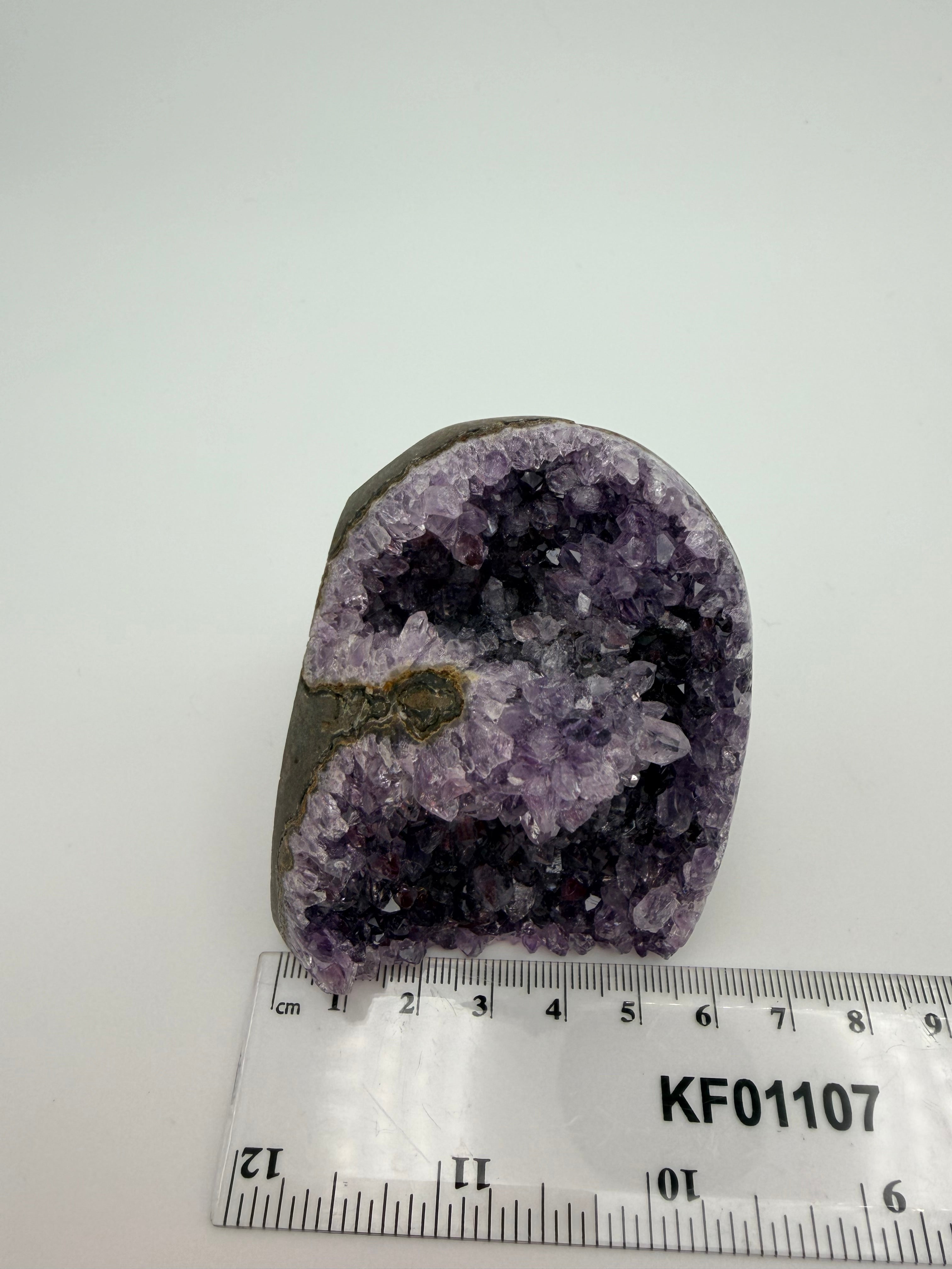 Amethyst Druzy Cluster Cut Base – Sparkling Purple Crystal (300g)