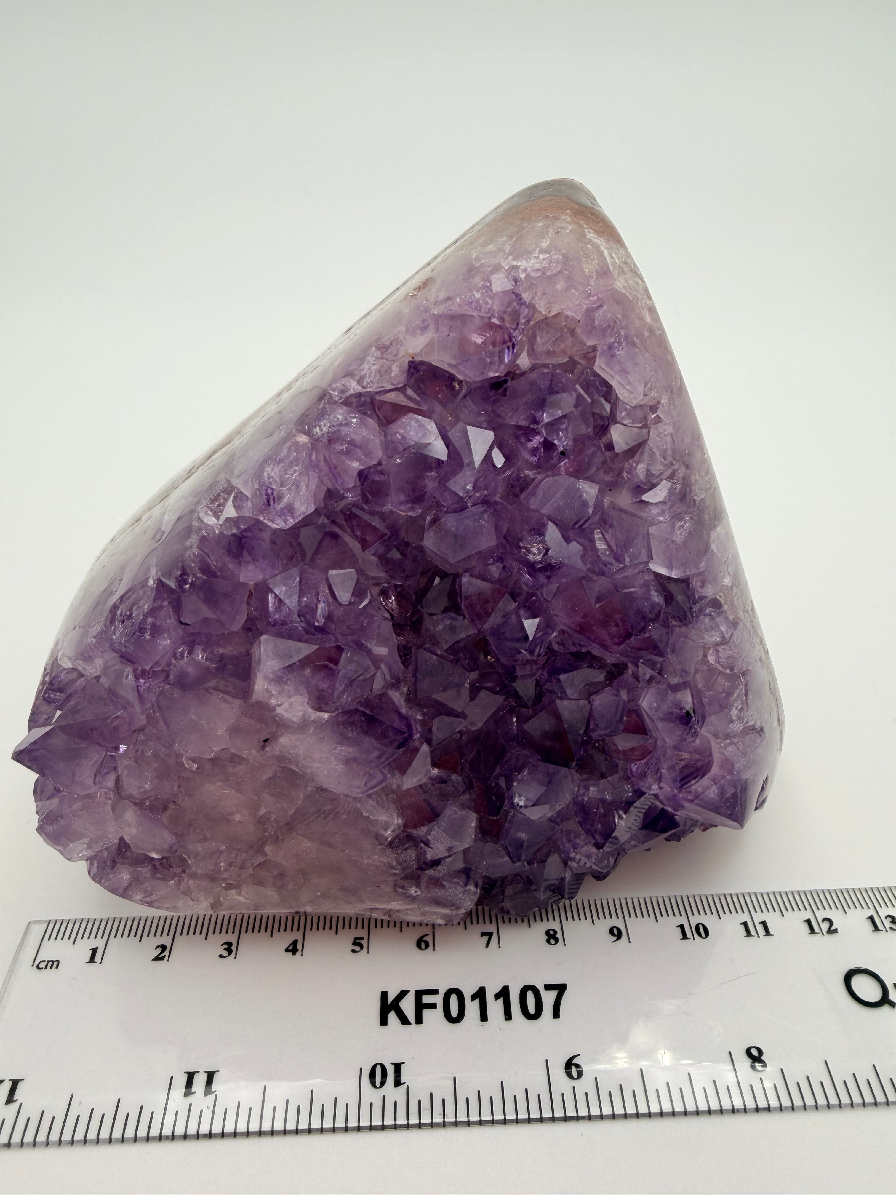 Amethyst Druzy Freeform – Polished & Raw Crystal Display (1.13kg)