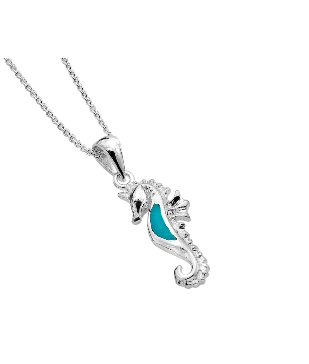 Turquoise Seahorse Pendant