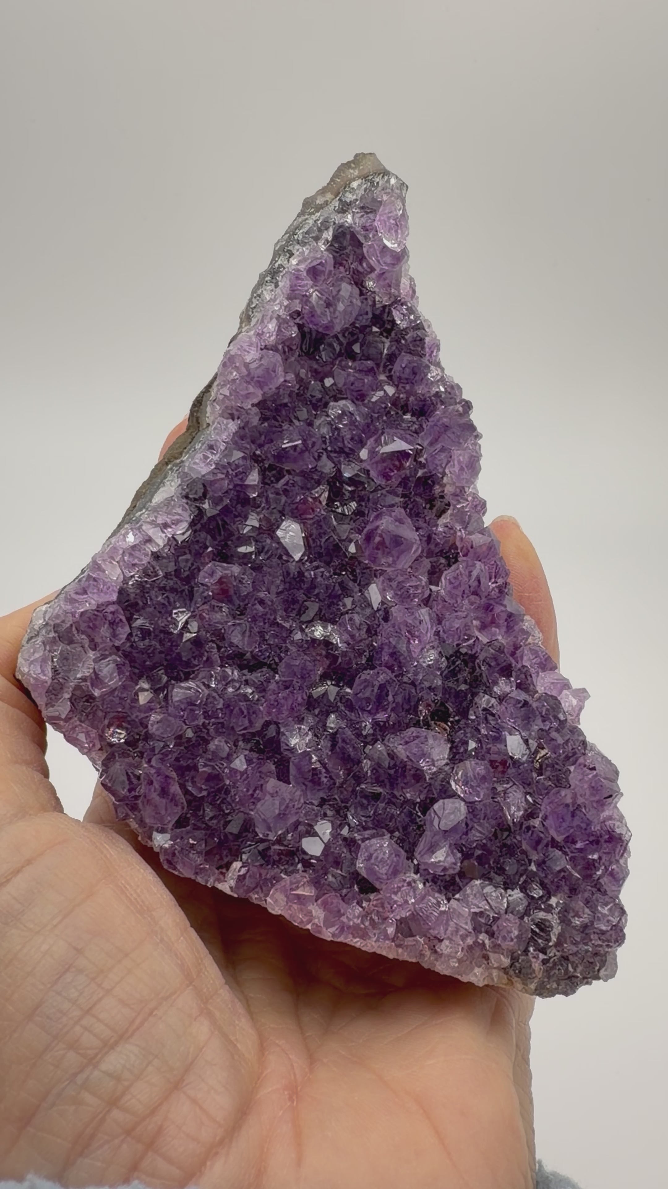Deep Purple Amethyst Druzy Cluster – Natural Sparkle Crystal | 399g