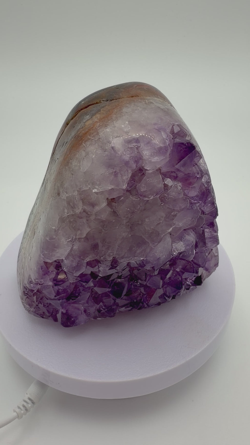 Amethyst Druzy Freeform – Polished & Raw Crystal Display (1.13kg)