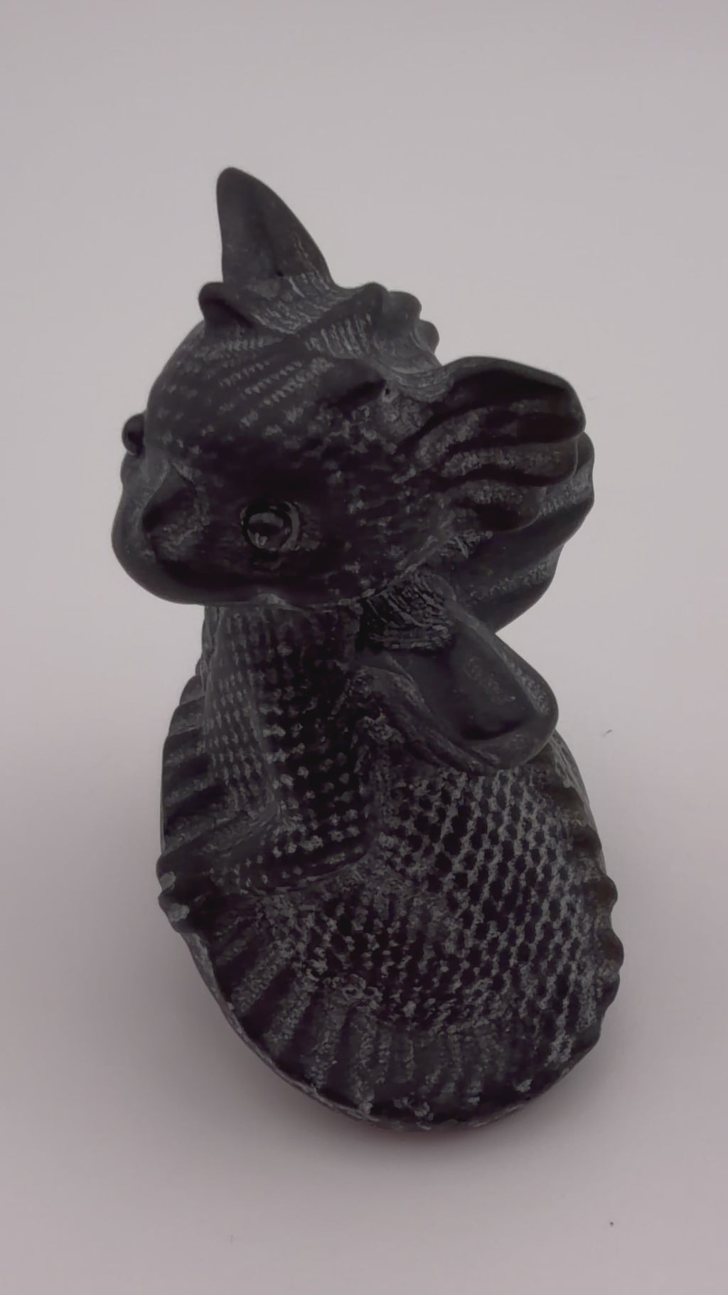 Black Obsidian Baby Dragon Carving – Protection Crystal