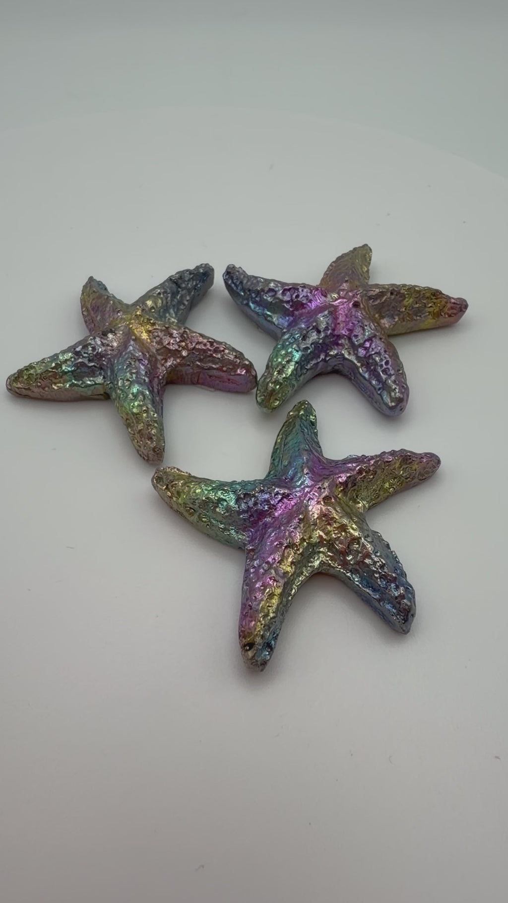 Bismuth Starfish Rainbow Metallic Decorative Crystal 26g